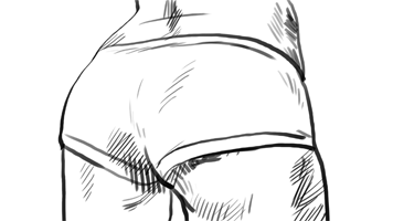 self spanking animated sketch