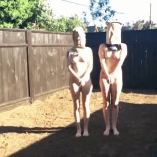 outdoor discipline for two girls