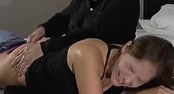 She is certainly feeling that – Amateur Spanking Gif